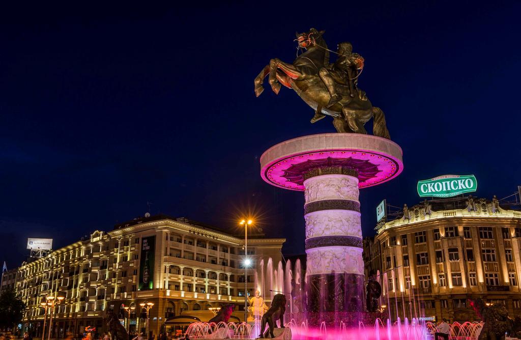Skopje City Square View Luaran gambar